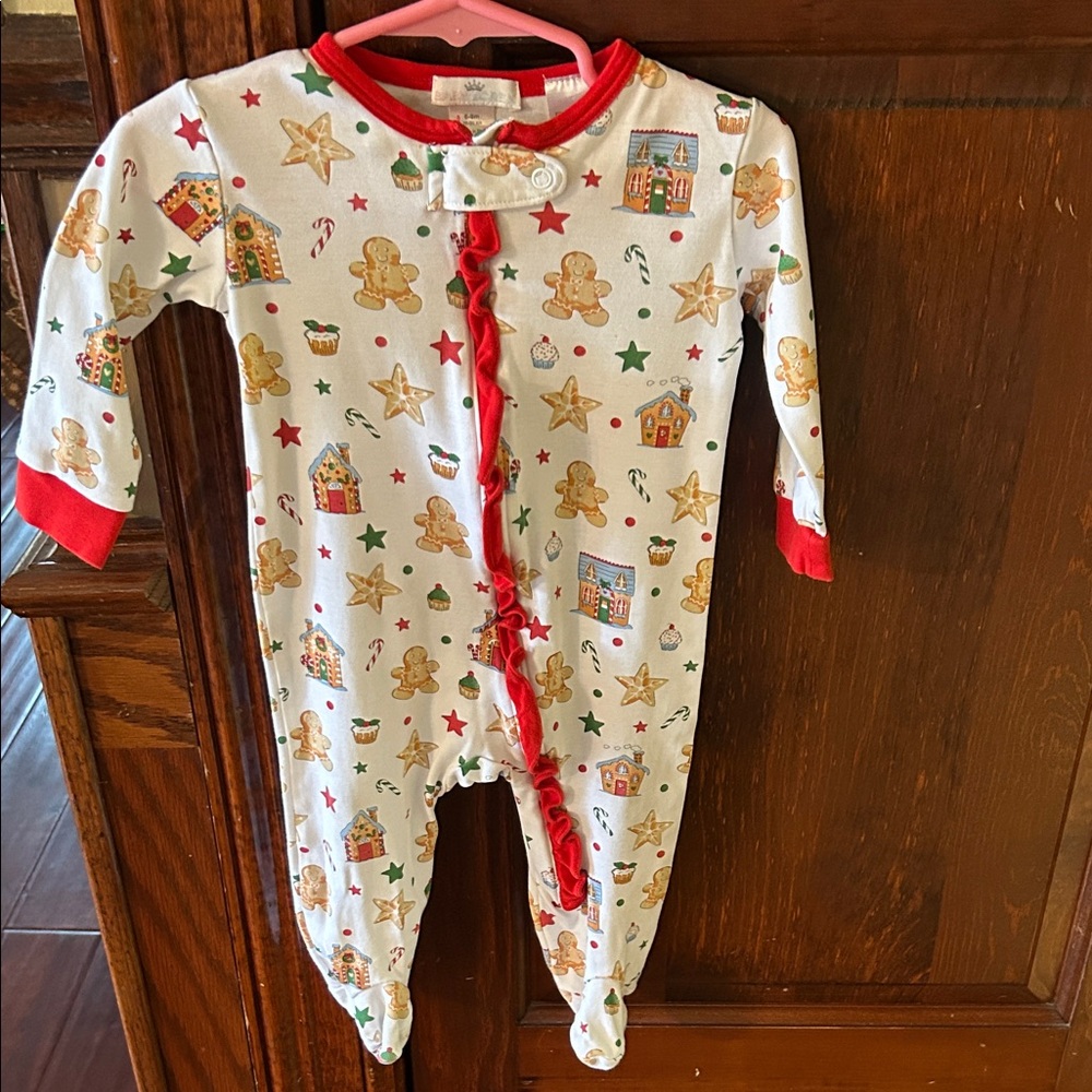 Baby Loren Christmas Pajamas.